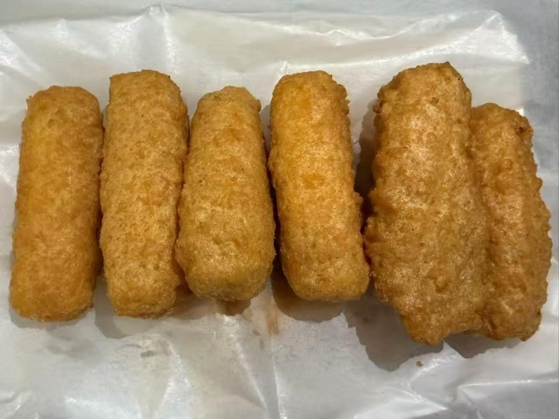 Golden crispy breaded fish sticks at 101 Crab, a Seafood Restaurant in Santa Maria