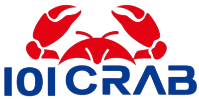 101 Crab logo featuring red crab design at 101 Crab, a Seafood Restaurant in Santa Maria