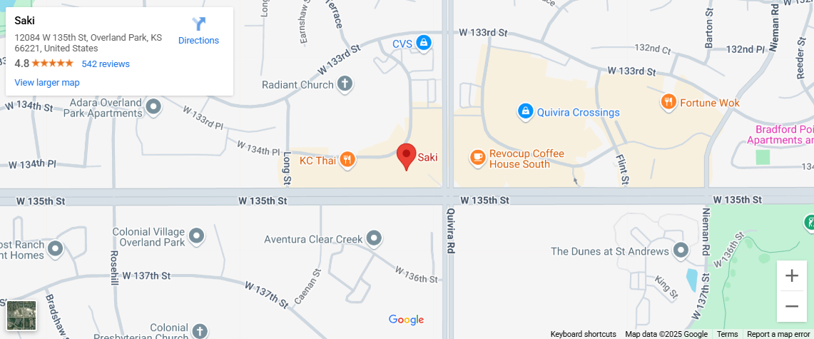 location，12084 W 135th St, Overland Park, KS 66221