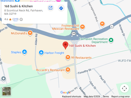 Location, 8 Sconticut Neck Rd, Fairhaven, MA 02719