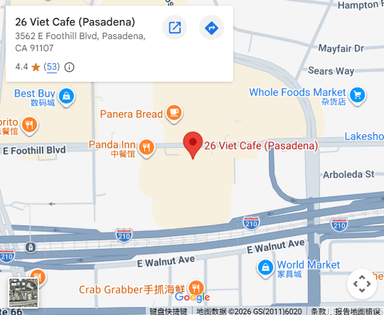 Location, 3562 E Foothill Blvd, Pasadena, CA 91107