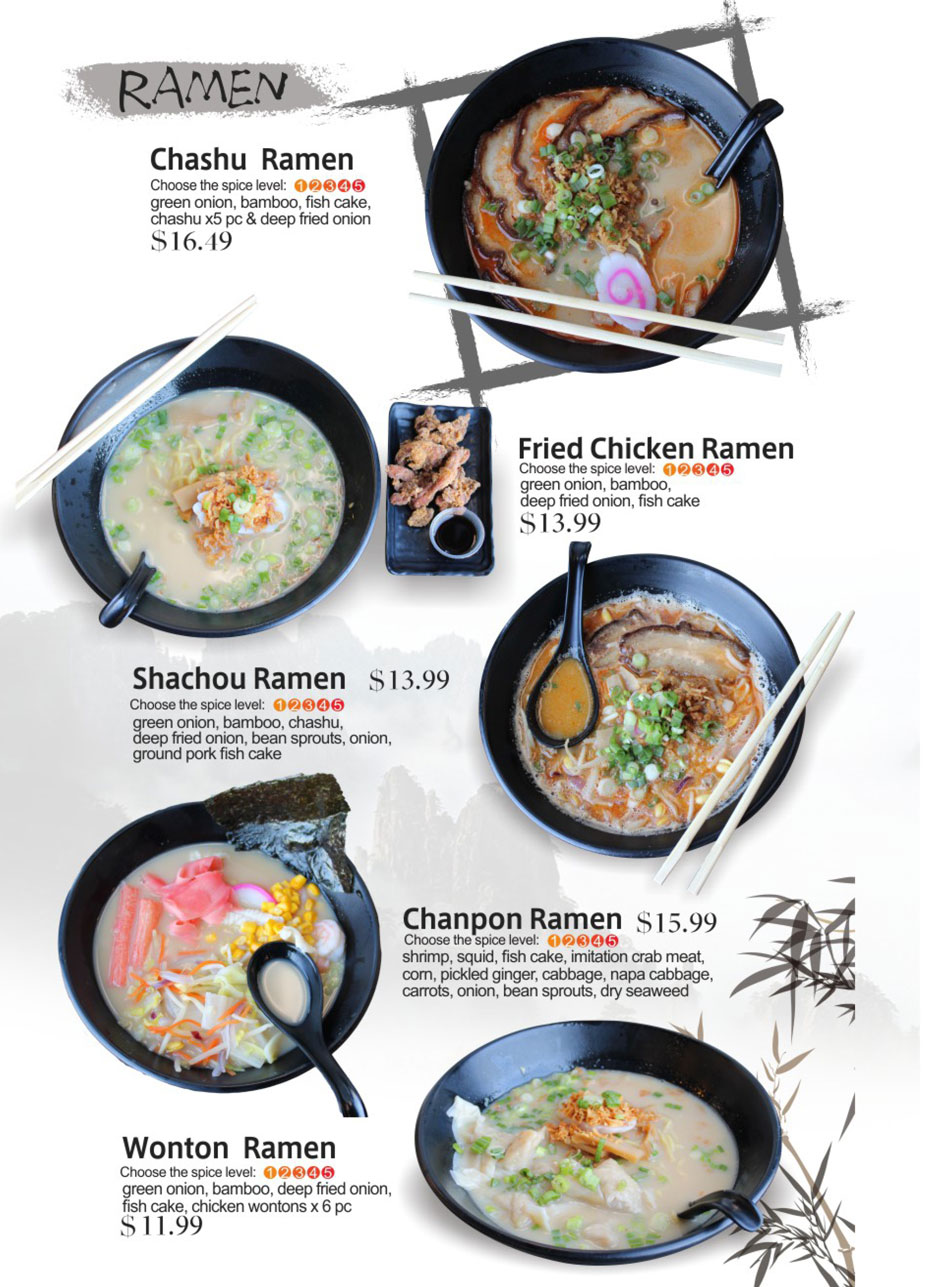 Restaurant menu 10, detailed description provided below
