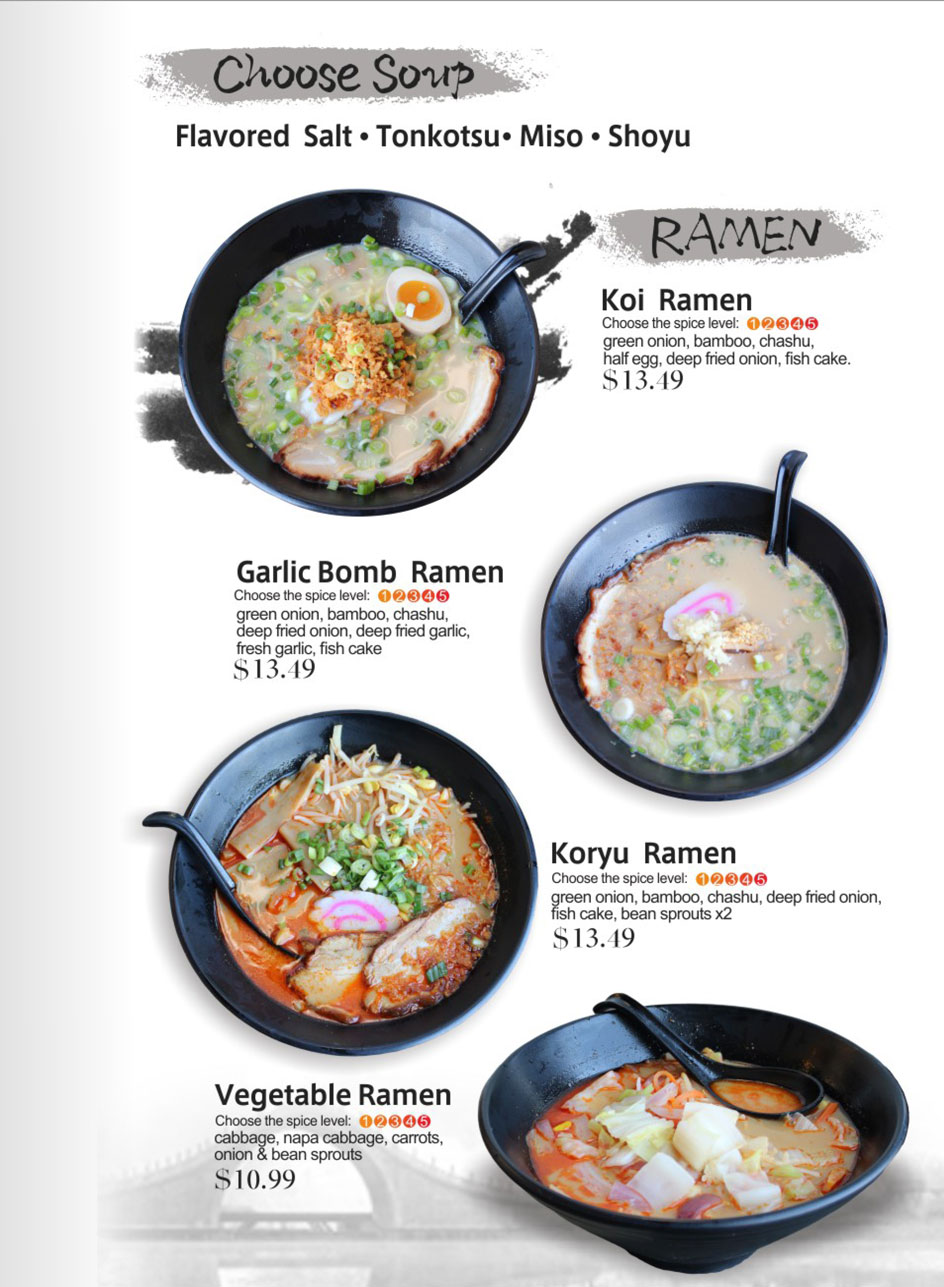 Restaurant menu 9, detailed description provided below