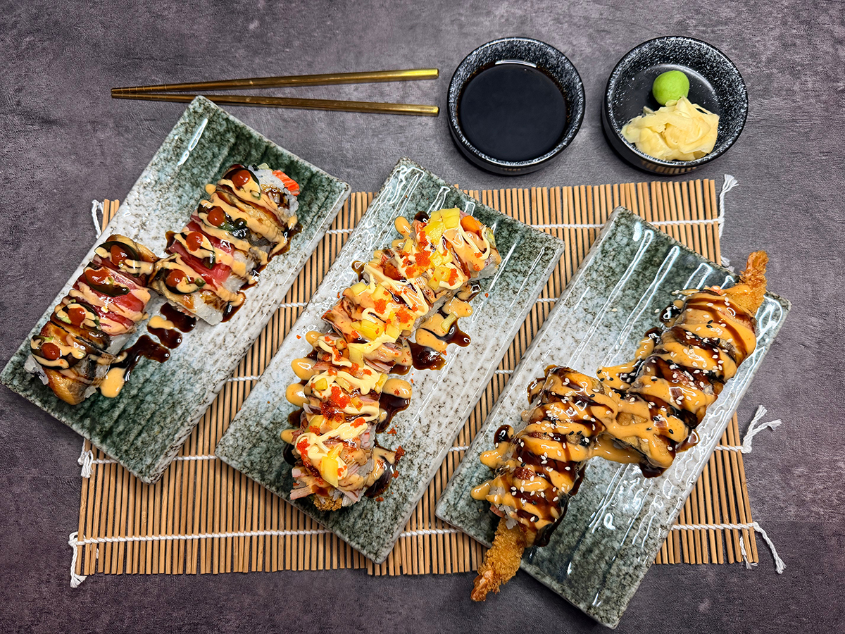 Assorted Sushi Rolls at 3 Ninja's Washingtonville，a Japanese Restaurant in Washingtonville