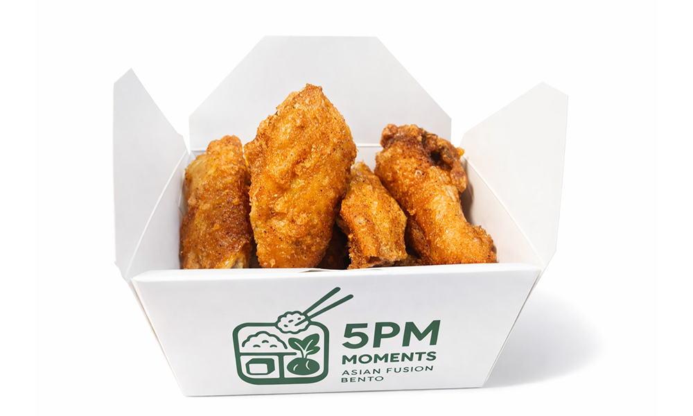 6 Wings at 5PM Moments, an Asian Fusion Bento Restaurant in New Port Richey