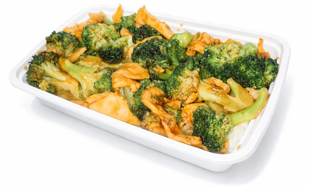 Chicken Broccoli at 5PM Moments, an Asian Fusion Bento Restaurant in New Port Richey