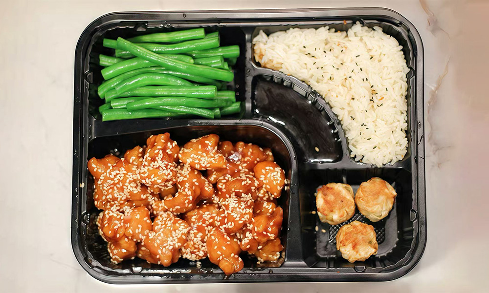 Sesame Chicken Bento at 5PM Moments, an Asian Fusion Bento Restaurant in New Port Richey