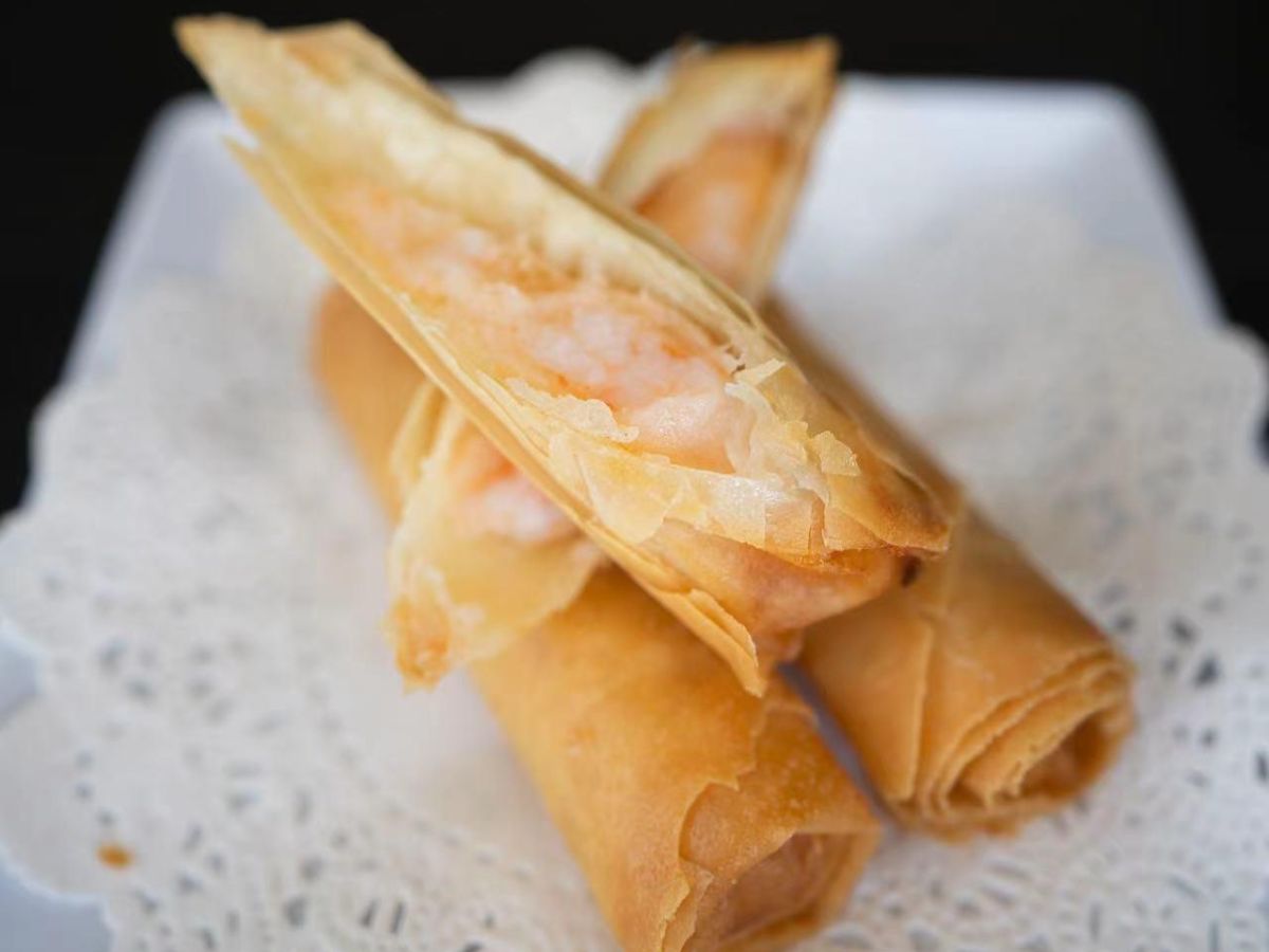 Shrimp Spring Roll at Seven Folding Dumpling House，a Chinese Restaurant in Mission Viejo