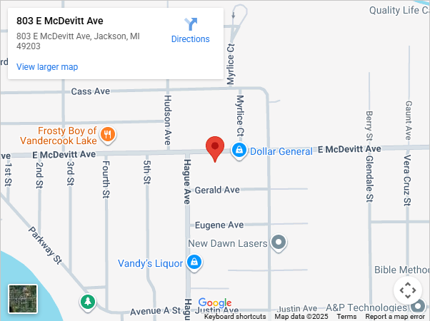 Location: 803 E McDevitt Ave, Jackson, MI 49203