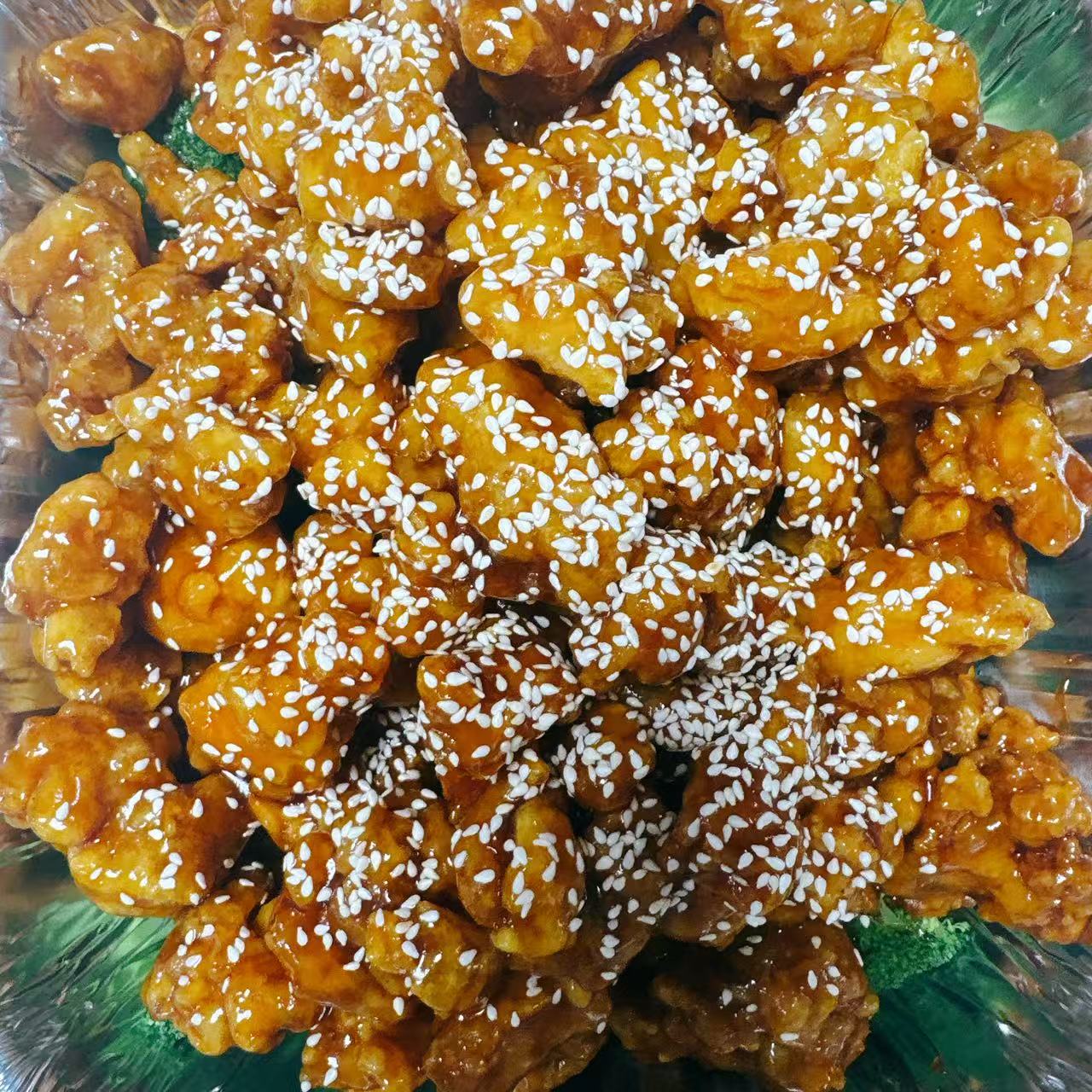 Crispy chicken with sesame seeds at No.1 Chinese Food, a Chinese Restaurant in Jackson.