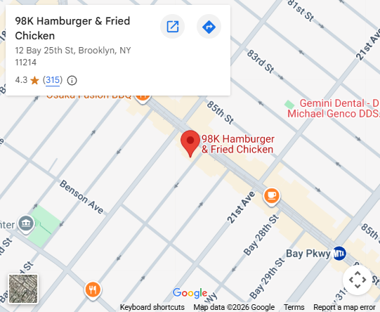 Location, 12 Bay 25th St, Brooklyn, NY 11214