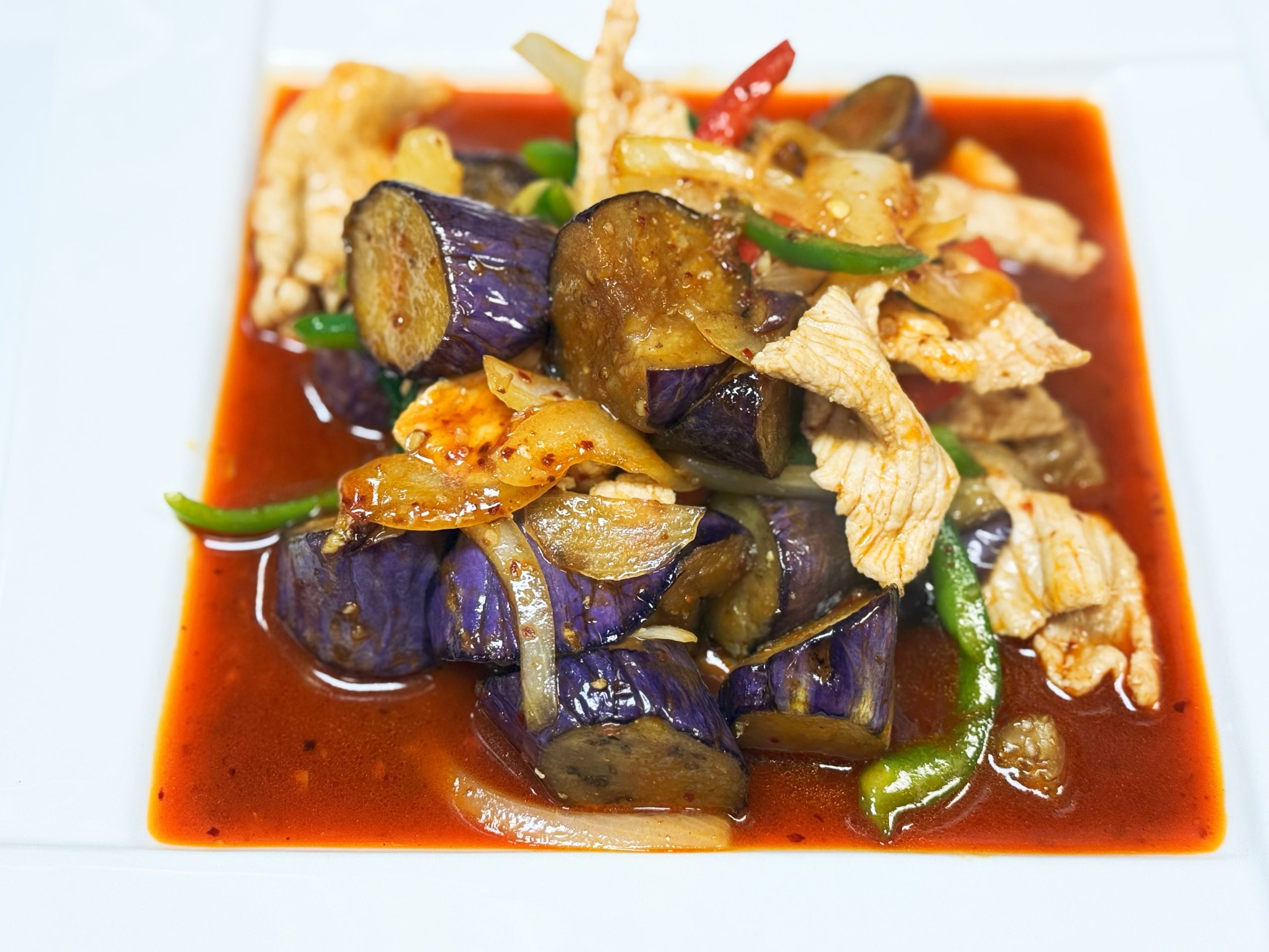 Stir Fry Eggplant at Absolute Thai Cuisine，a Thai Restaurant in Fulshear