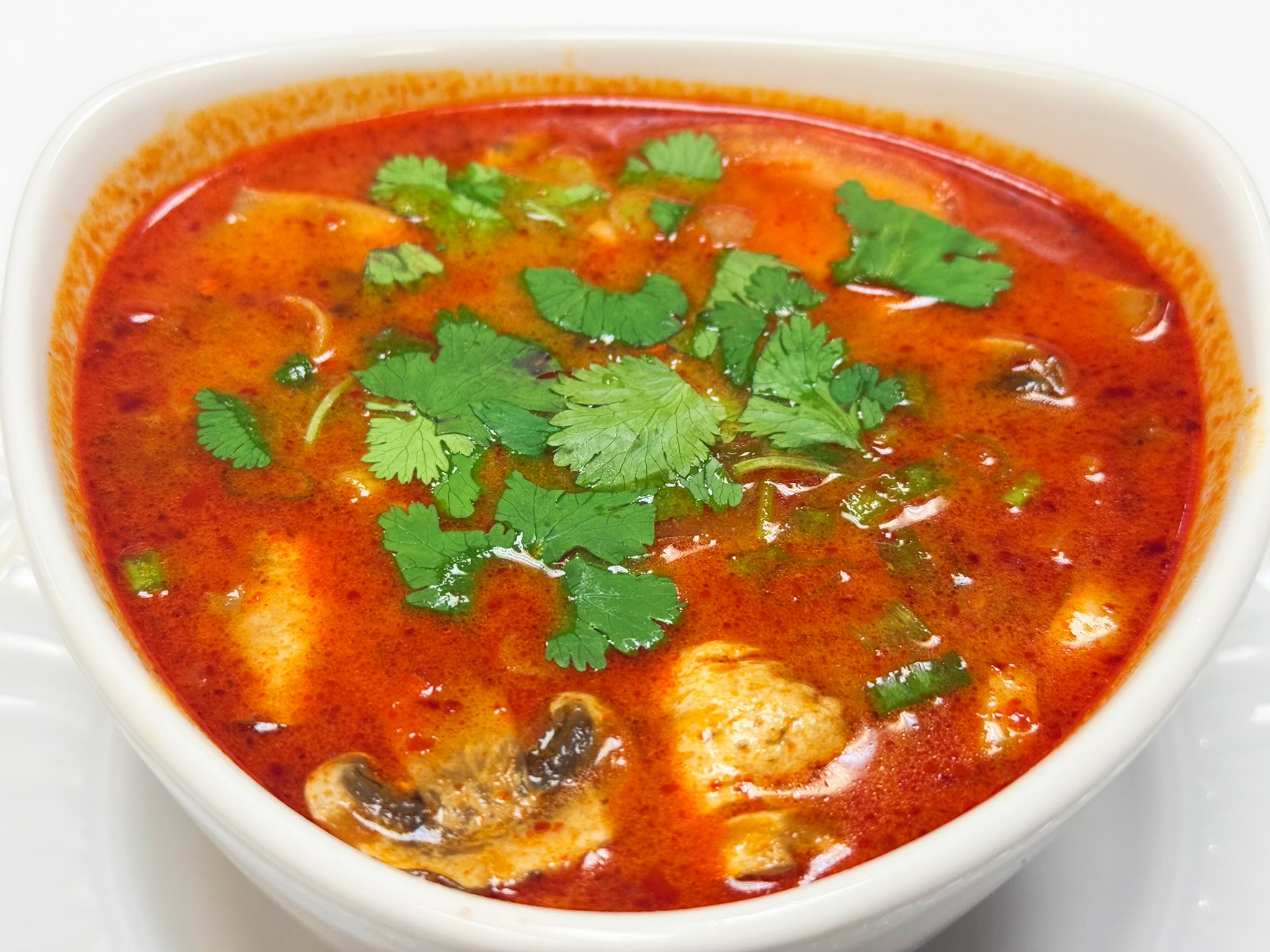 Tom Yum Soup at Absolute Thai Cuisine，a Thai Restaurant in Fulshear