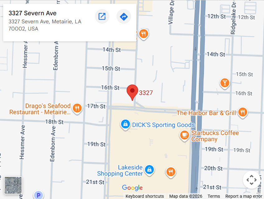 Location, 3327 Severn Avenue, Metairie, LA 70002 Location, 3327 Severn Avenue, Metairie, LA 70002