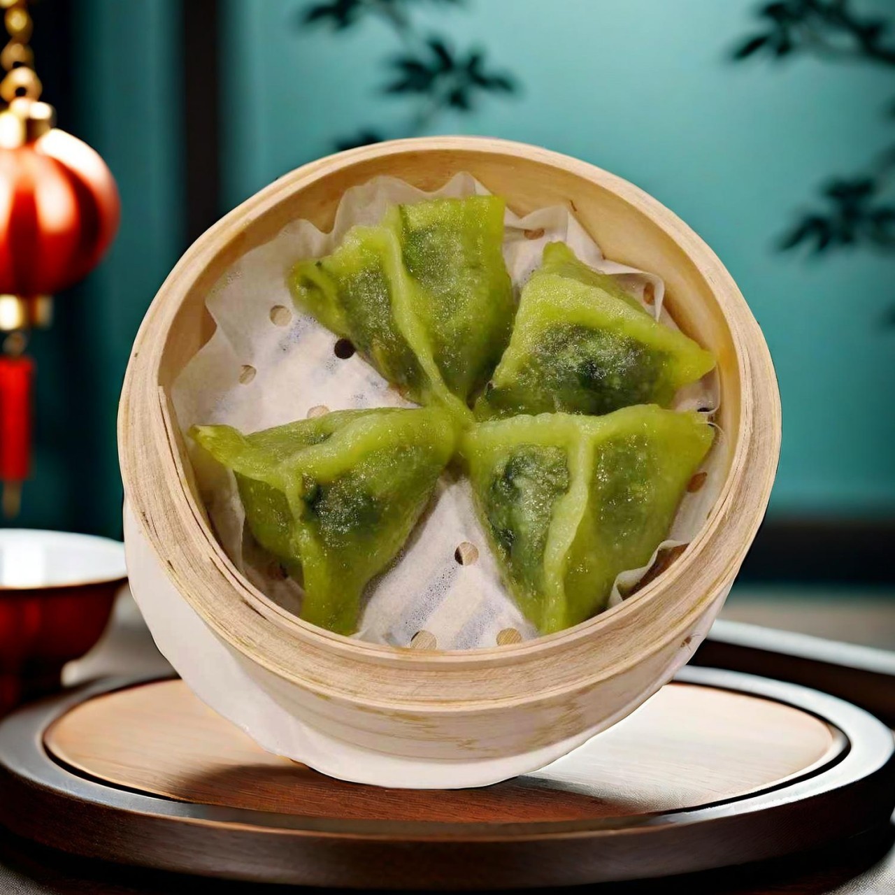 Steam spinach dumplings at Ai Asian Cuisine, a Chinese restaurant in Syosset