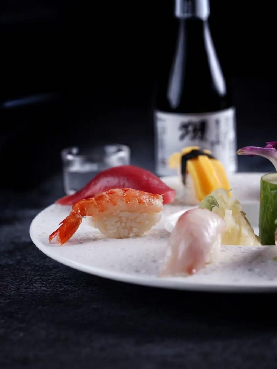 Classic nigiri sushi with shrimp, tuna and other fresh fish at AJI Koharu Sushi & Grill, a Sushi Restaurant in Federal Way