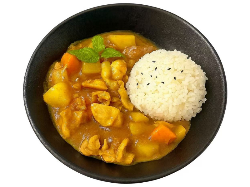 Chicken Curry with rice at Aji Ramen, a Ramen Restaurant in Albuquerque