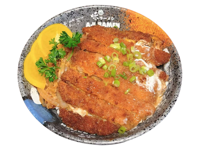 Katsu Don with pork cutlet at Aji Ramen, a Ramen Restaurant in Albuquerque