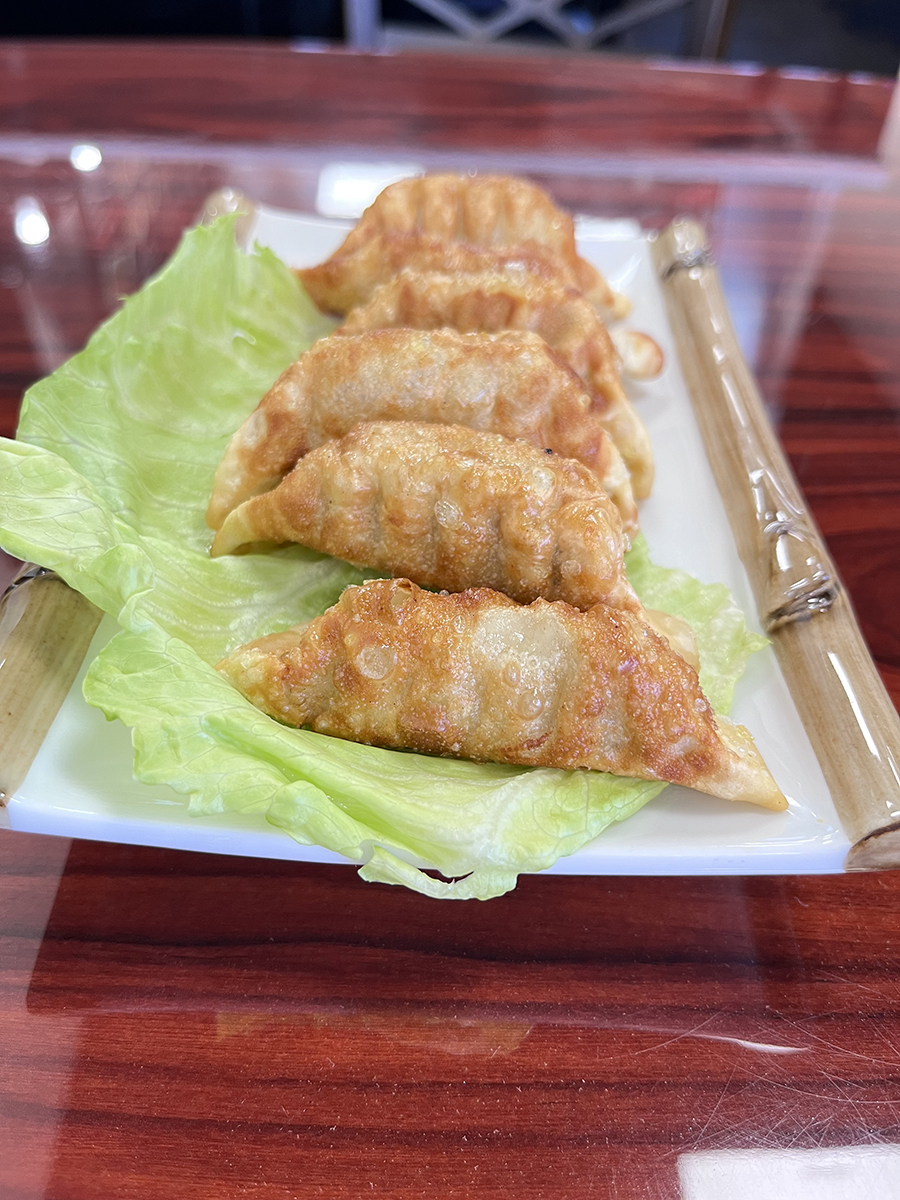 fried chicken gyoza at Akai Teriyaki，a Asian Restaurant in Pomona