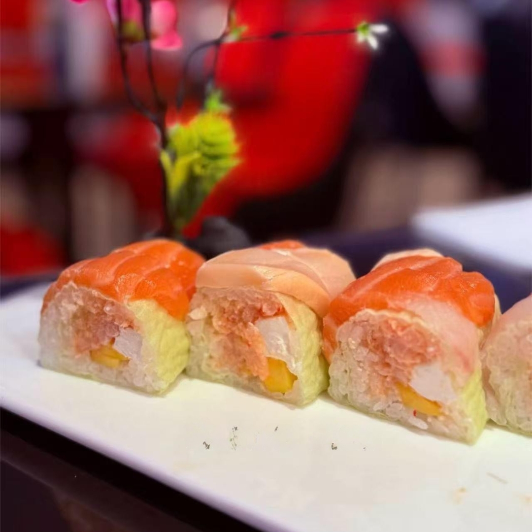 Sushi rolls with fresh ingredients at AKAMI Sushi & Grill,a Japanese Restaurant in Dawsonville