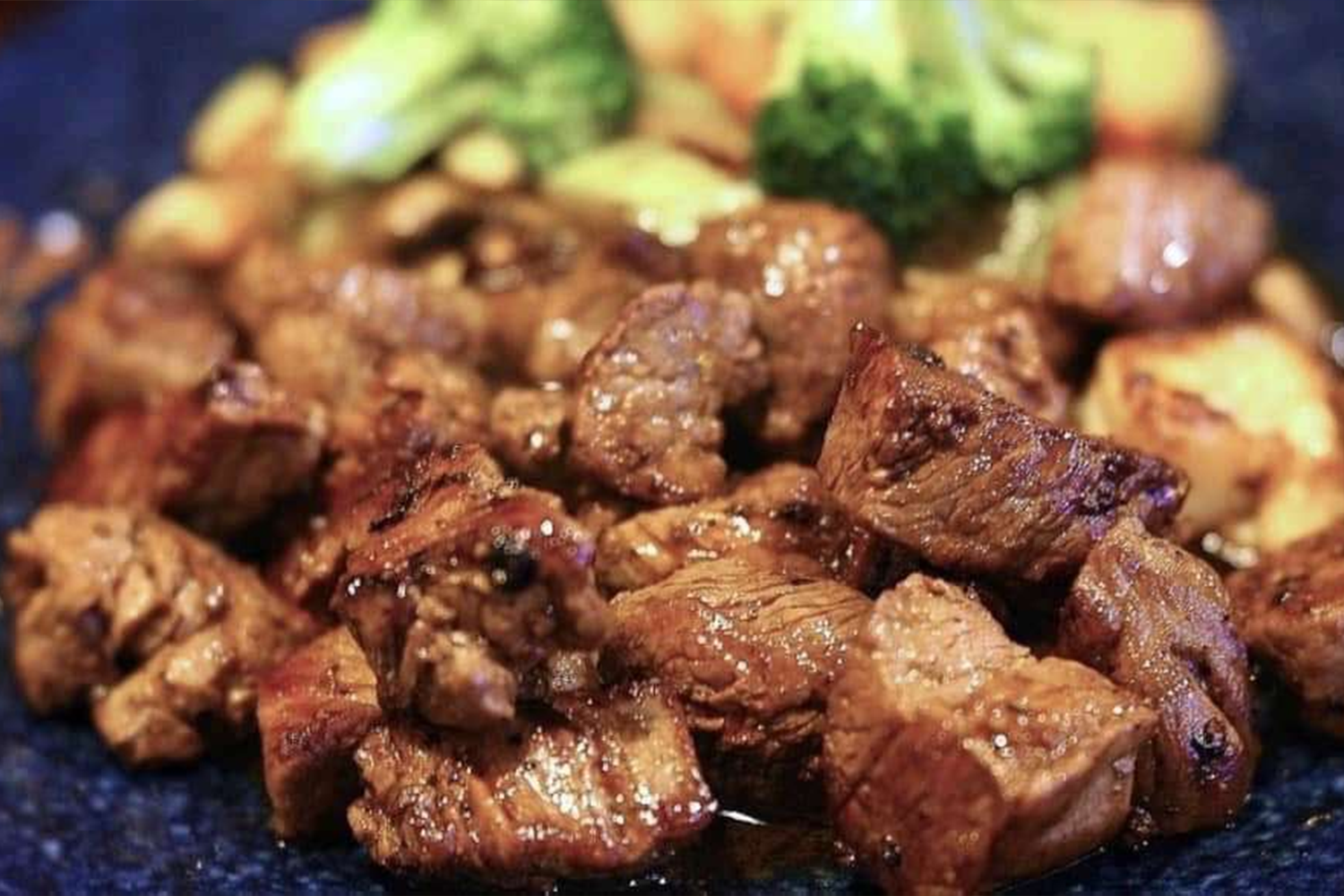 Grilled Teriyaki Beef Cubes at Akashi Sushi ALL YOU CAN EAT, Japanese Restaurant in Abilene