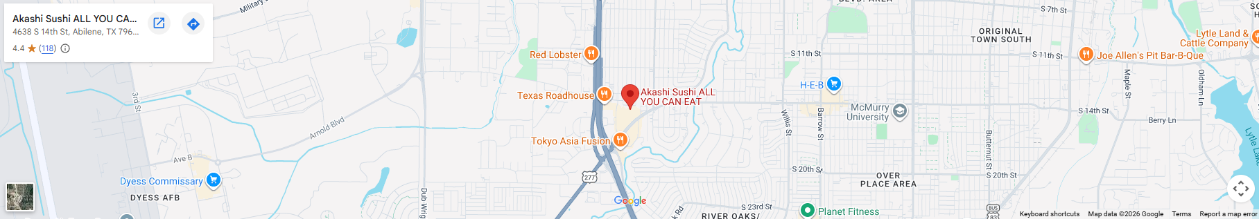 Location 4638 S 14th St, Abilene, TX 79605