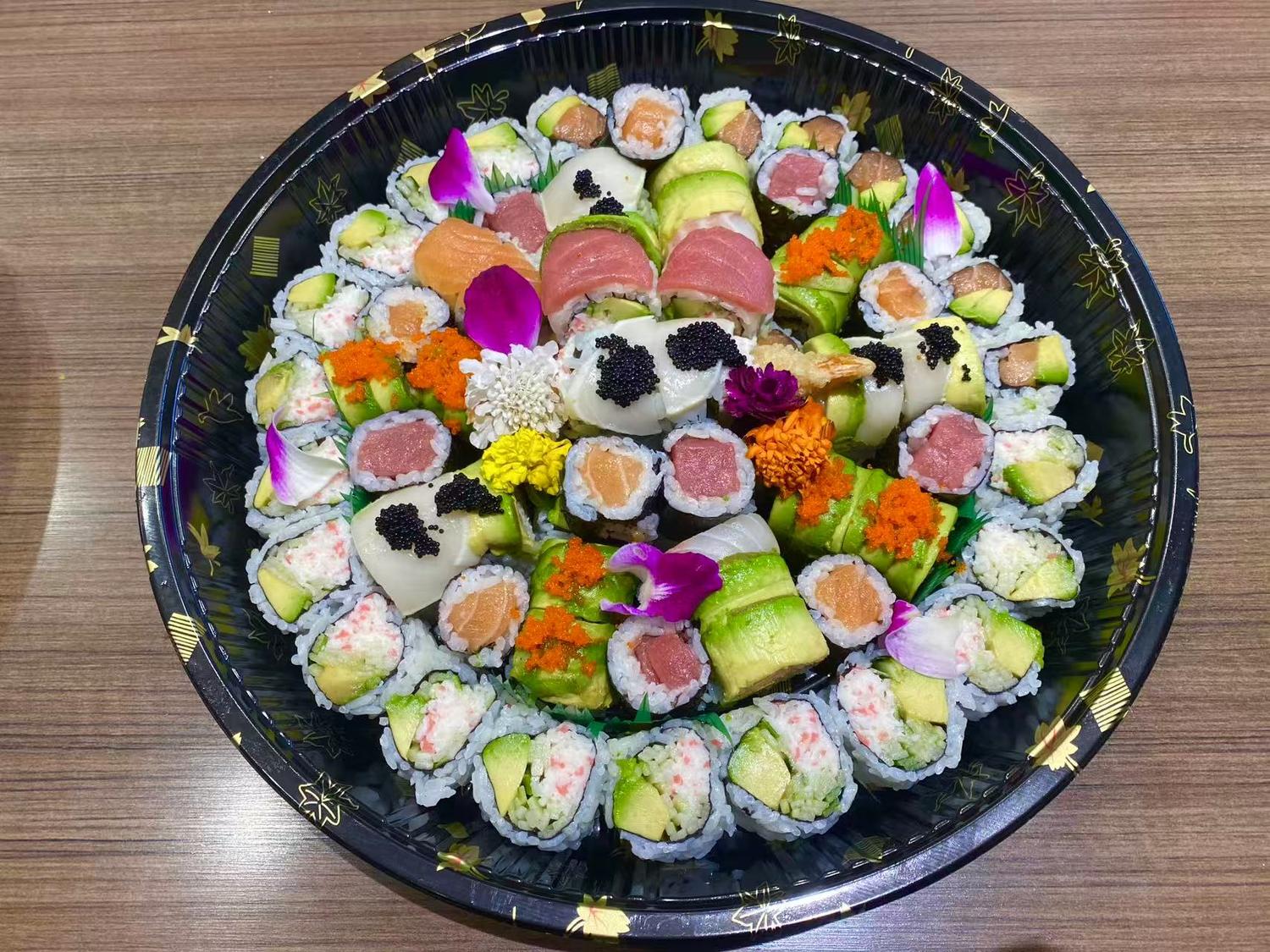 Deluxe Assorted Sushi Party Tray at Akashi Sushi ALL YOU CAN EAT, Japanese Restaurant in Abilene