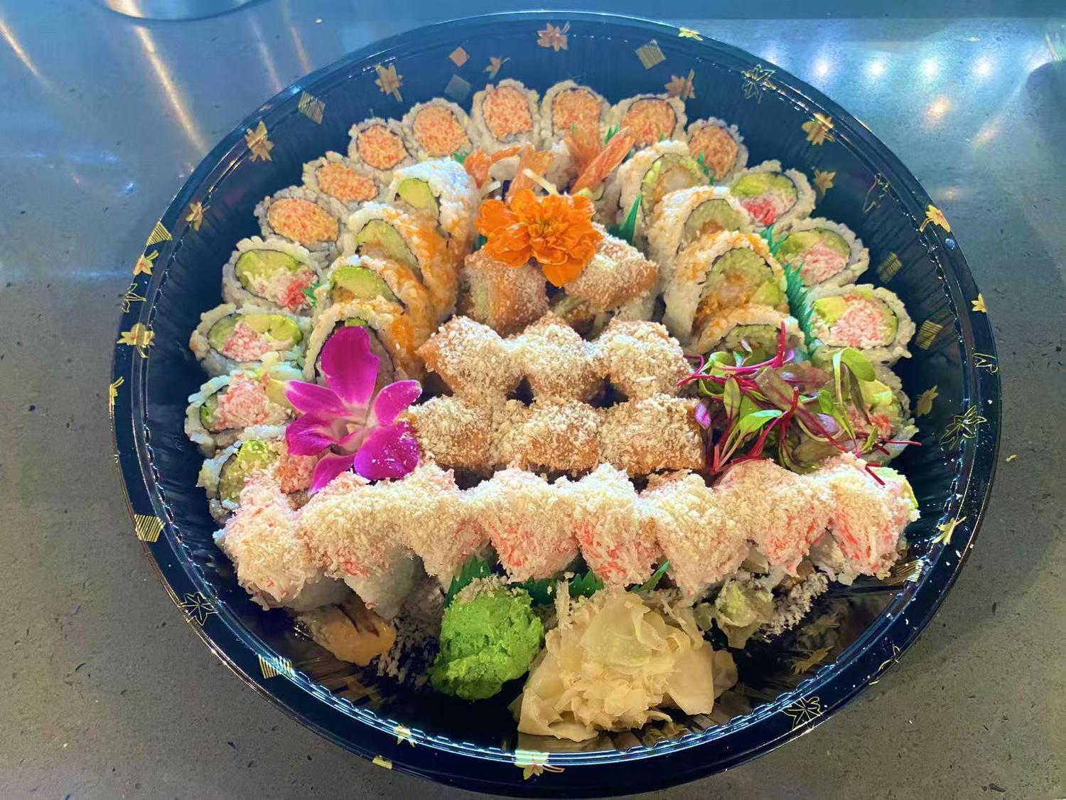 Snow Mountain & California Roll Platter at Akashi Sushi ALL YOU CAN EAT, Japanese Restaurant in Abilene