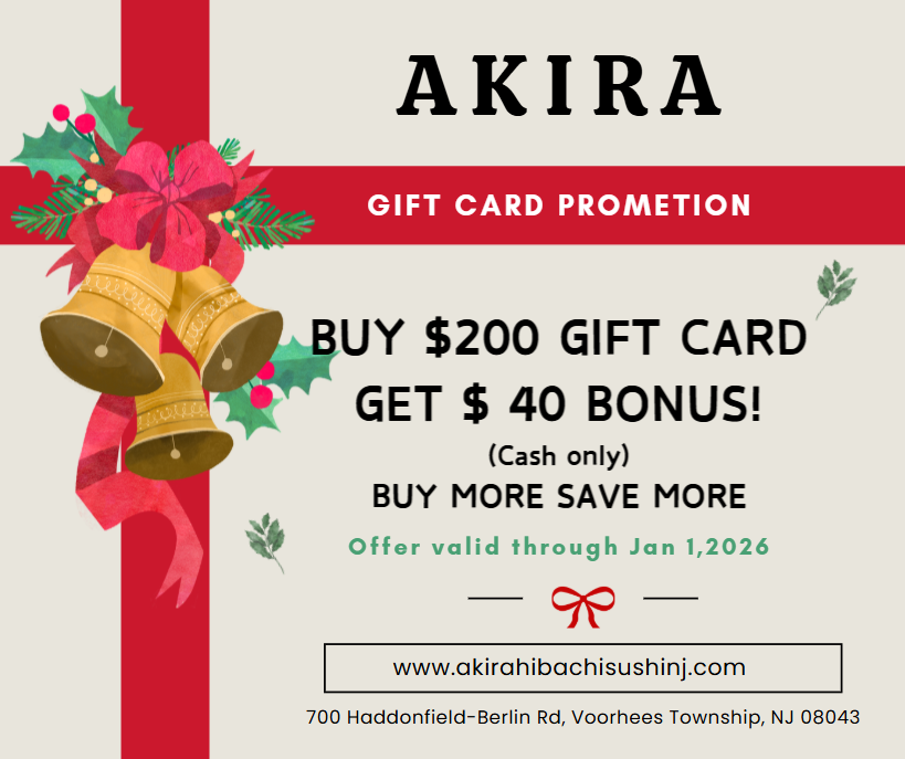 Holiday Gift Card Special at AKIRA!