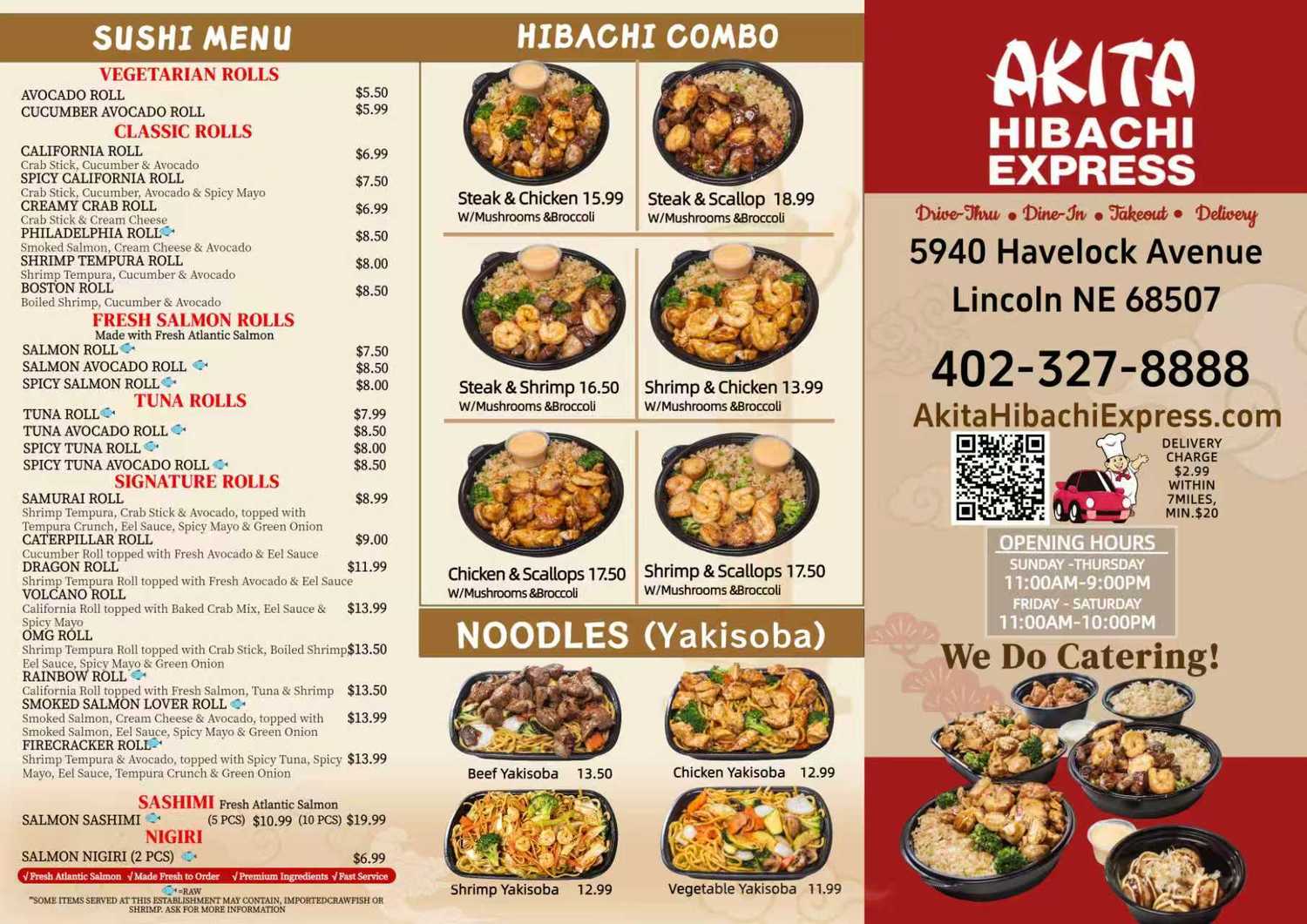 Restaurant menu 2, detailed description provided below