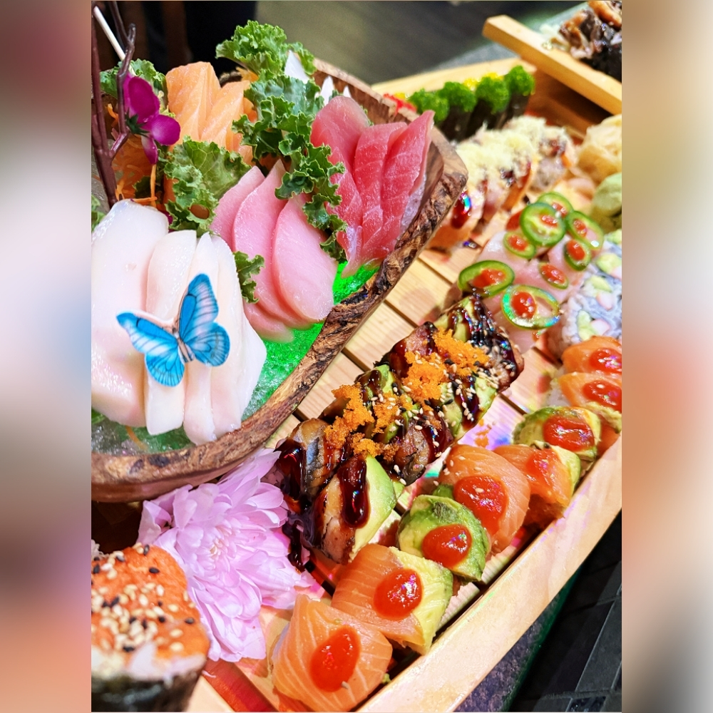 Akita-Sushi-Japanese-restaurant-Sashimi-Sushi-Boat-Ocala Sashimi Sushi Boat at Akita Sushi, a Japanese restaurant in Ocala