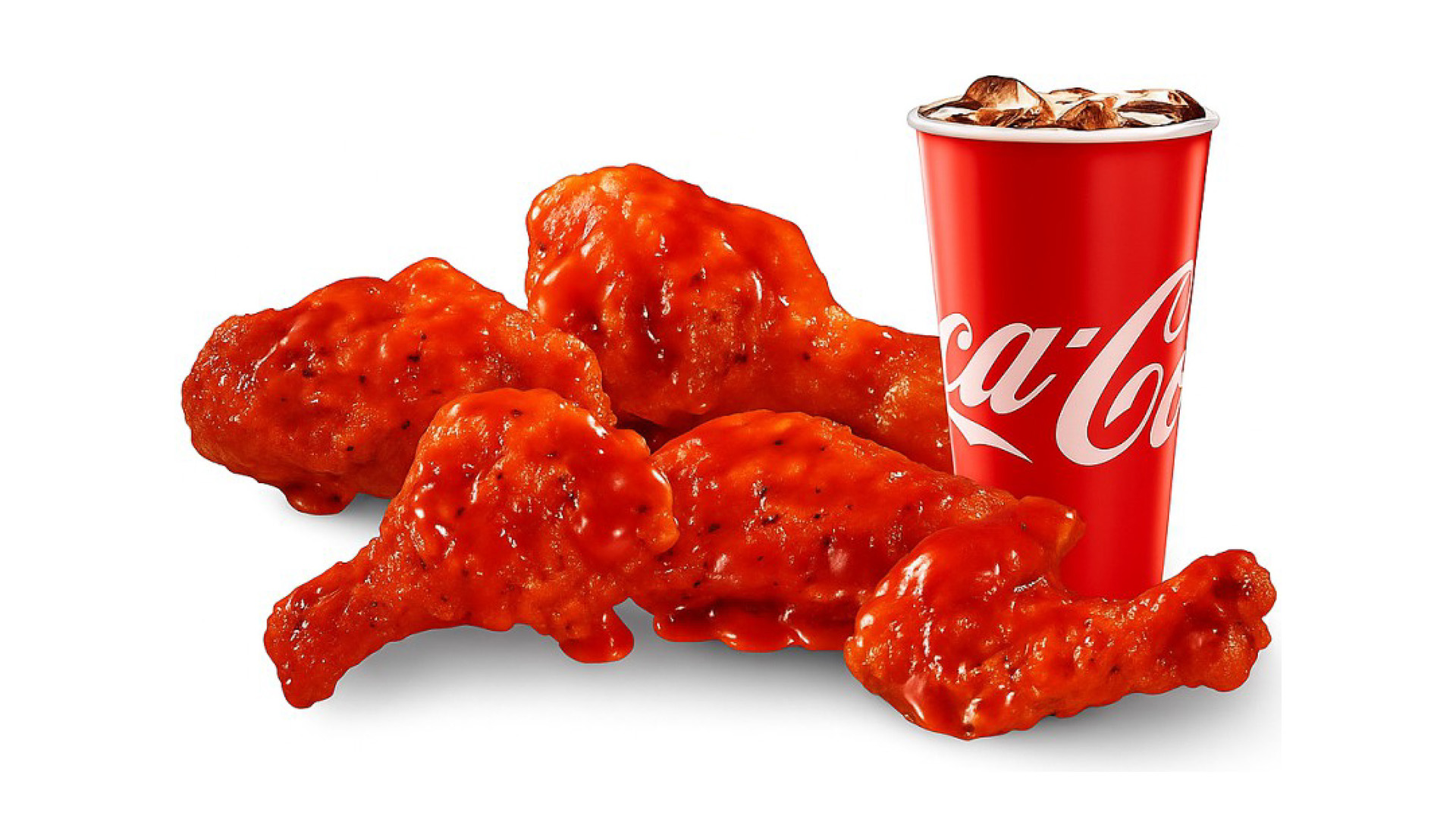 Spicy Fried Chicken with Coke at American Chicken Factory, a American Fast Food Restaurant in Lithonia