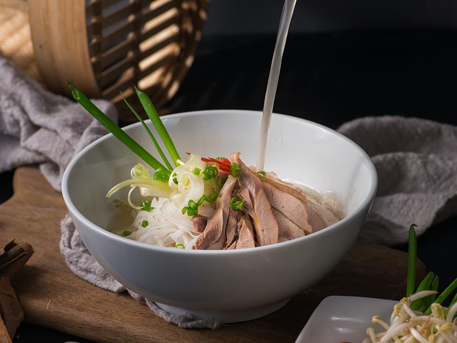 An-Chi-Vietnamese-restaurant-Vietnamese-Ground-Pork-San-Francisco Vietnamese Pork Vermicelli Rice noodles with fresh meat and fresh soup at An Chi, a Vietnamese restaurant in San Francisco