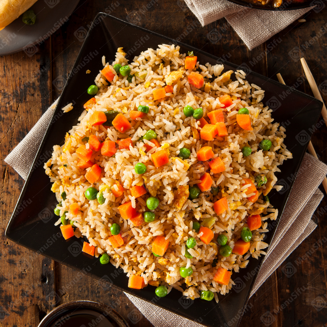 plain fried rice at Ark Chinese Restaurant，a Chinese Restaurant in Alameda