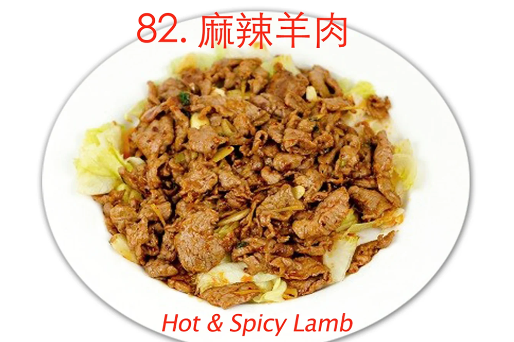 Spicy stir-fried lamb with cabbage at Asia Cafe, a Chinese Restaurant in Austin