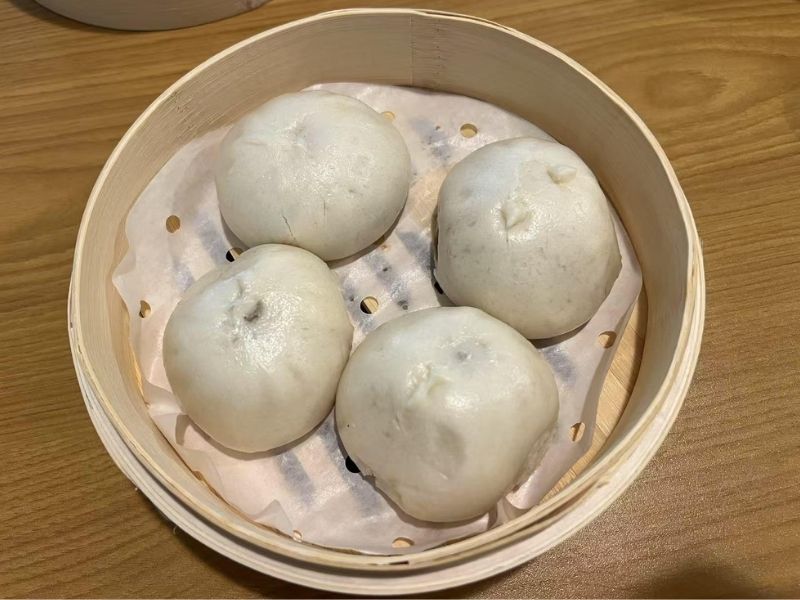 Saigon-Bistro-Vietnamese-Restaurant-Steamed-Pork-Buns (4)-Savannah Soft steamed pork buns at Saigon Bistro,a Vietnamese Restaurant in Savannah.