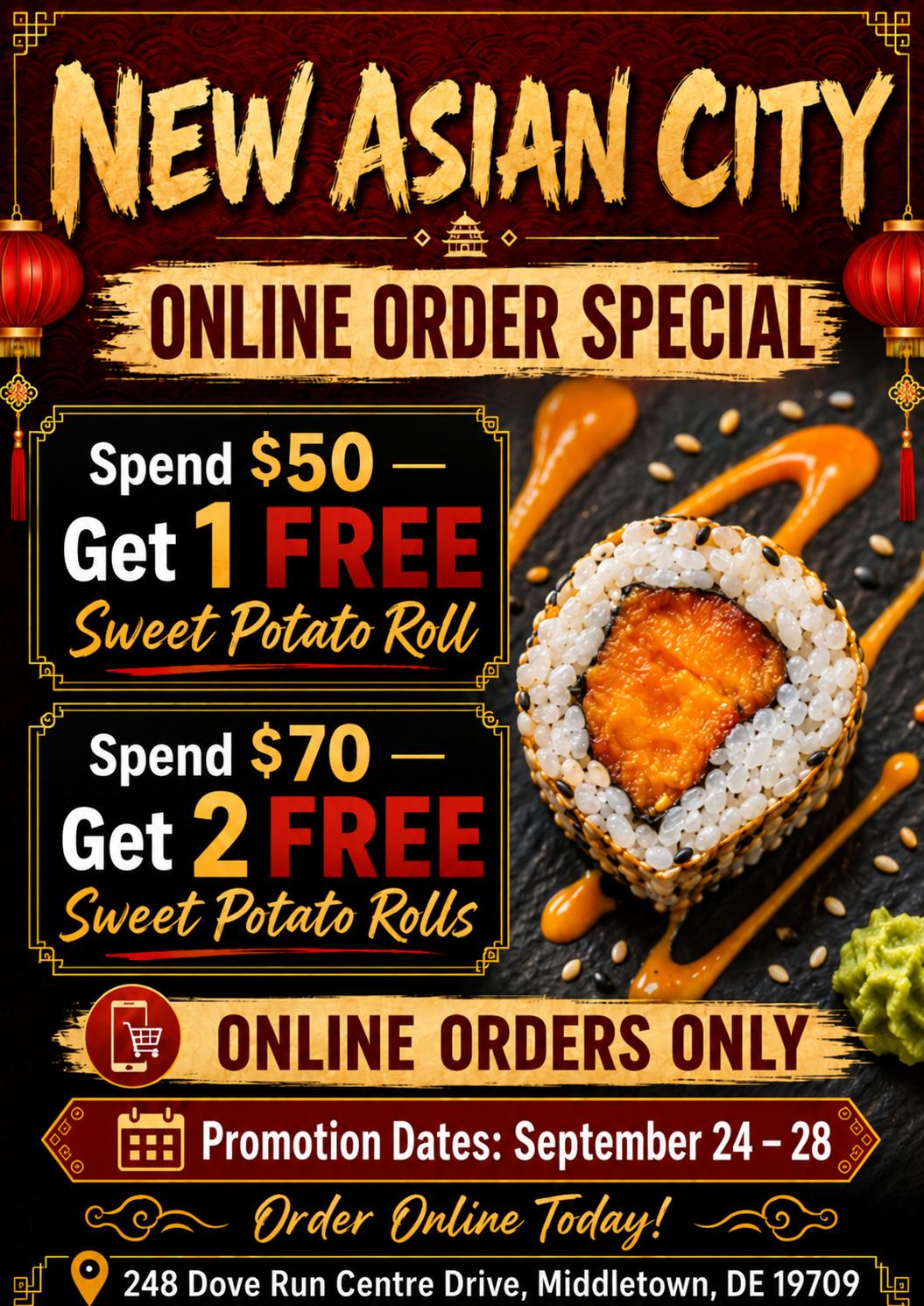 Crab N Go seafood platter promo - 10% off online orders $45+ at Liverpool, NY location.
