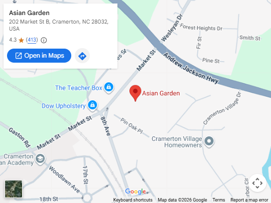 Location, 202 Market St B, Cramerton, NC 28032, United States