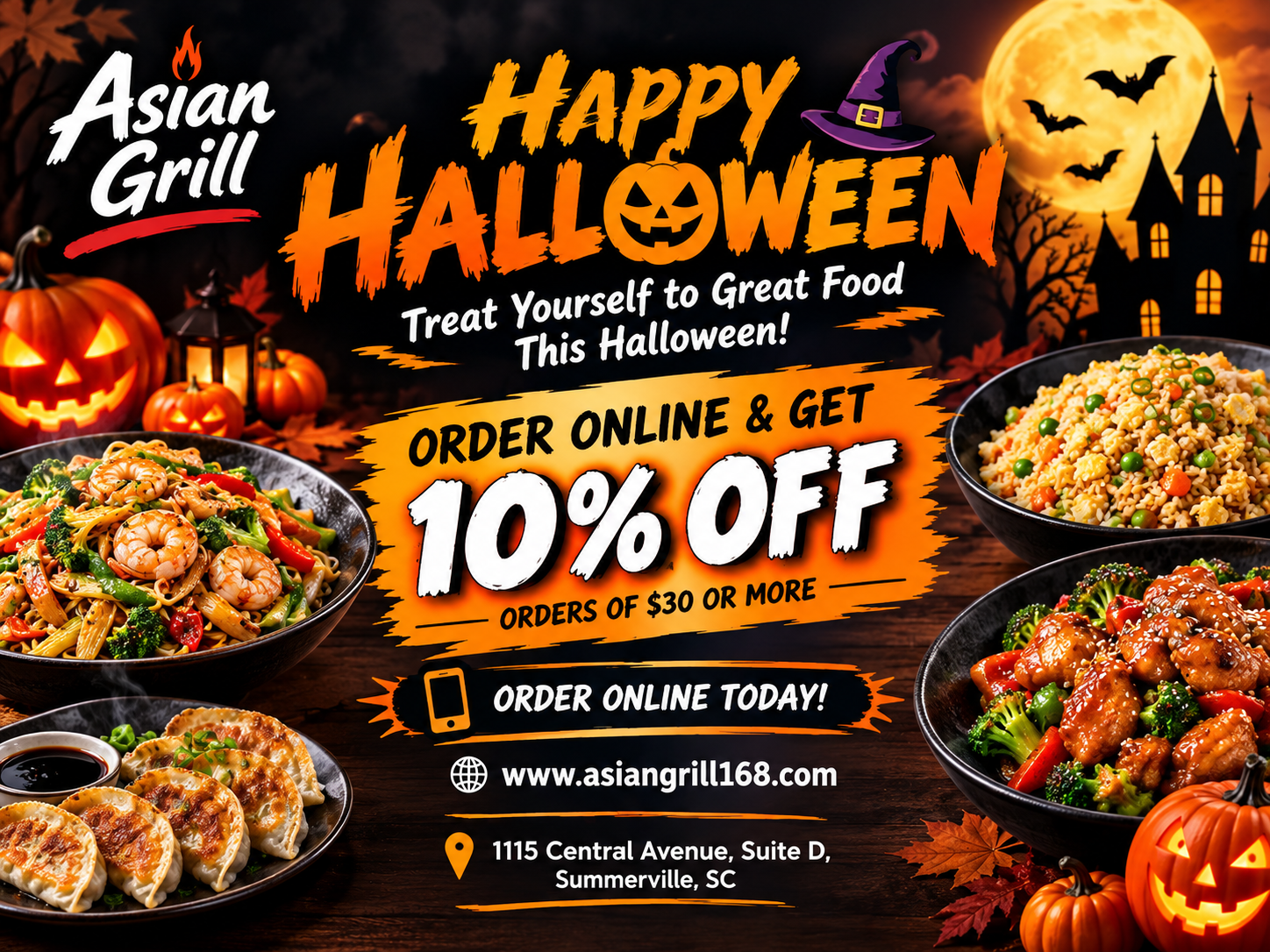 HAPPY HALLOWEEN FROM ASIAN GRILL! 