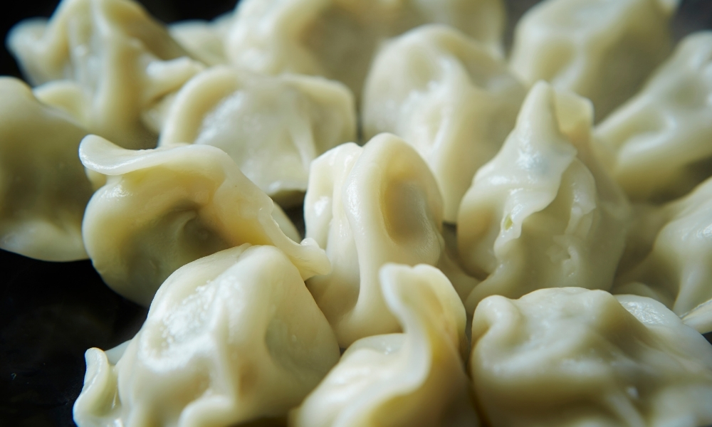 Boiled dumplings at Asian Plate, a Chinese Restaurant in Arcadia