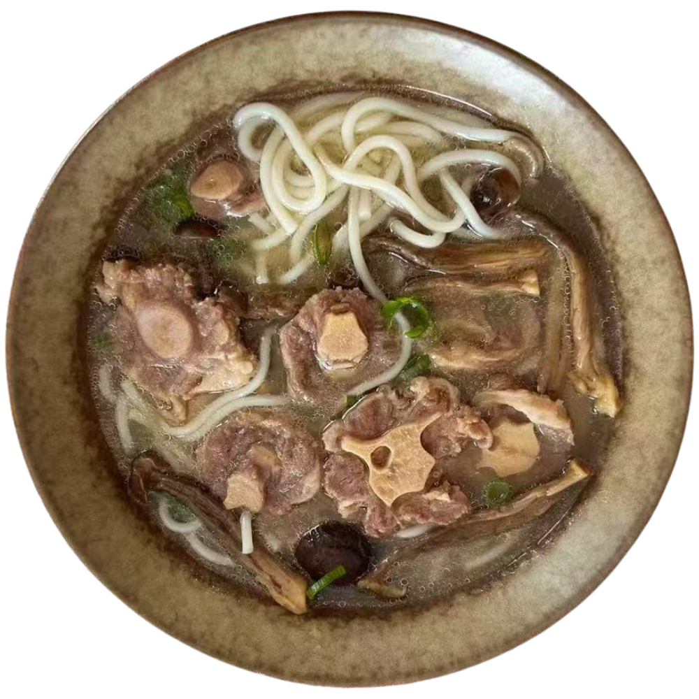 Asian-Taste-Asian-Restaurant-Oxtail-Noodle-Soup-Amherst Noodle soup with tender oxtail, mushrooms, and scallions, hearty and flavorful at Asian Taste, a Asian Restaurant in Amherst