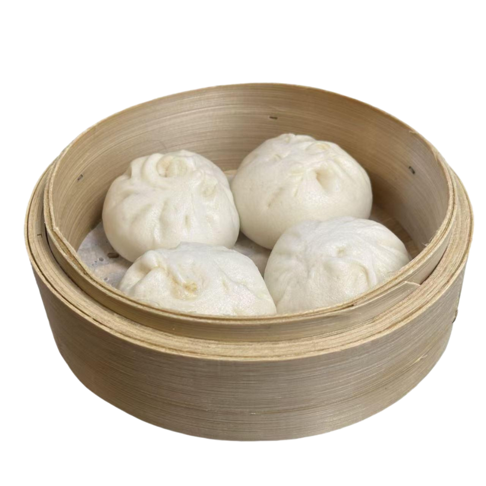 Asian-Taste-Asian-Restaurant-Steamed-Buns-Amherst Fluffy steamed buns in bamboo steamer, a savory Chinese delight at Asian Taste, a Asian Restaurant in Amherst