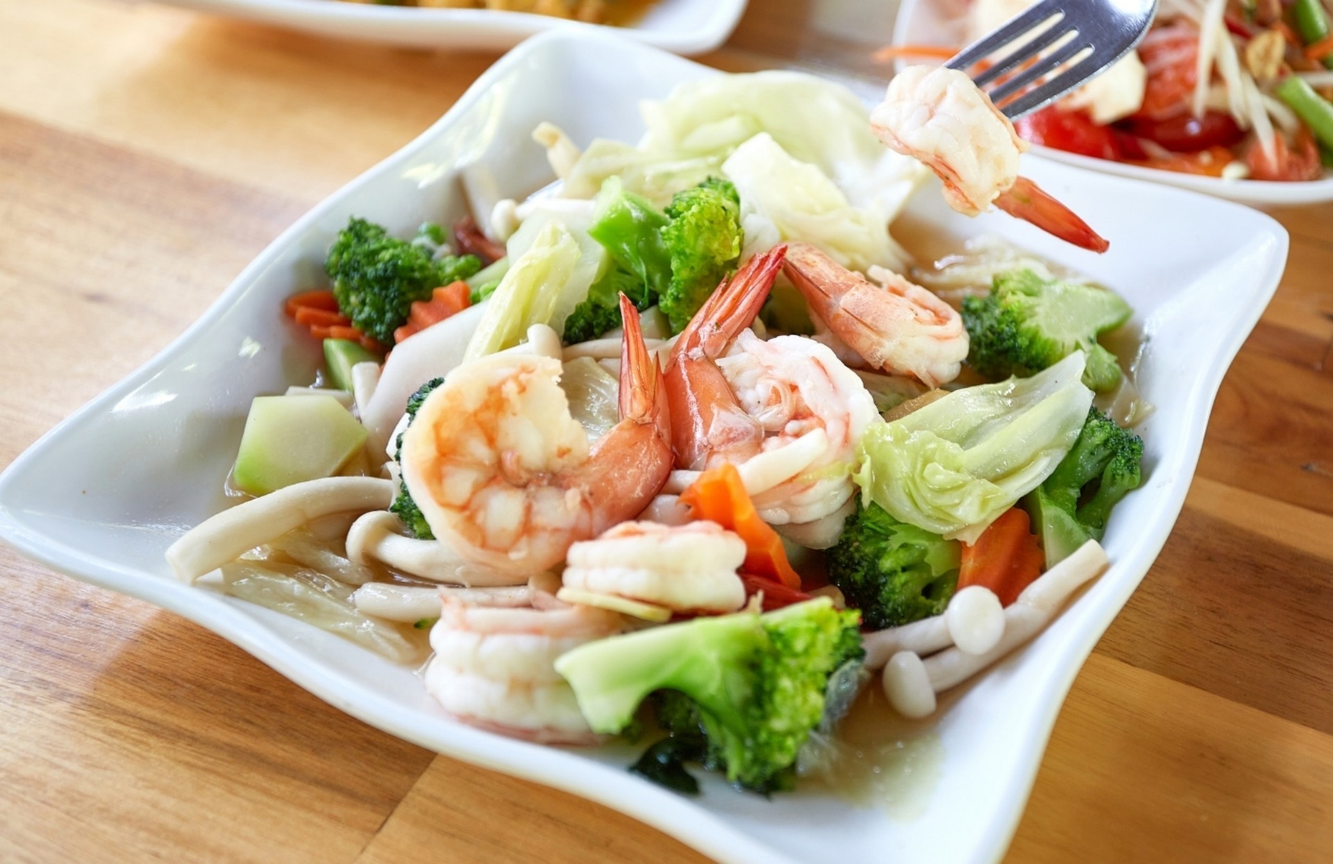 Stir-fried shrimp with mixed fresh vegetables at A Taste of Asia, a Chinese Restaurant in Marietta