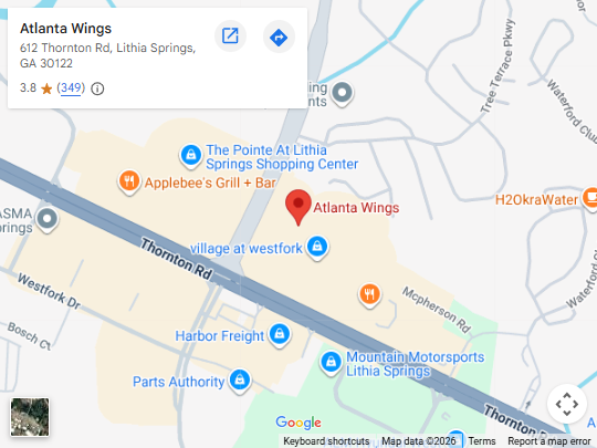 Location,612 Thornton Rd, Lithia Springs, GA 30122