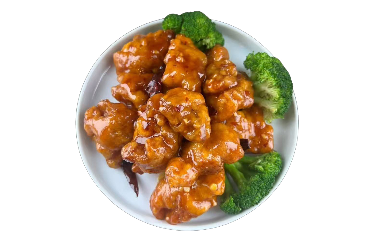 General Tso's Chicken at Bamboo Court，a Chinese Restaurant in Vero Beach