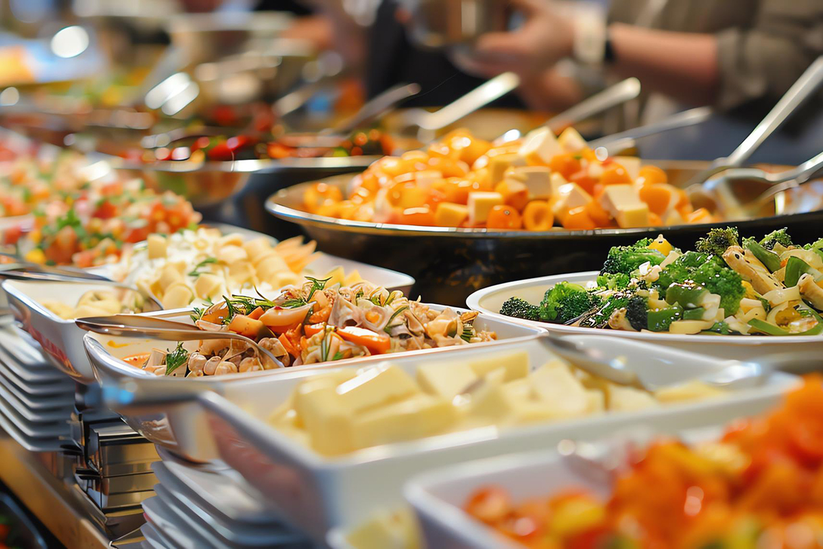 Different types of Chinese Dishes at Bamboo Garden Buffet，a Chinese and Japanese Buffet Restaurant in Dayton