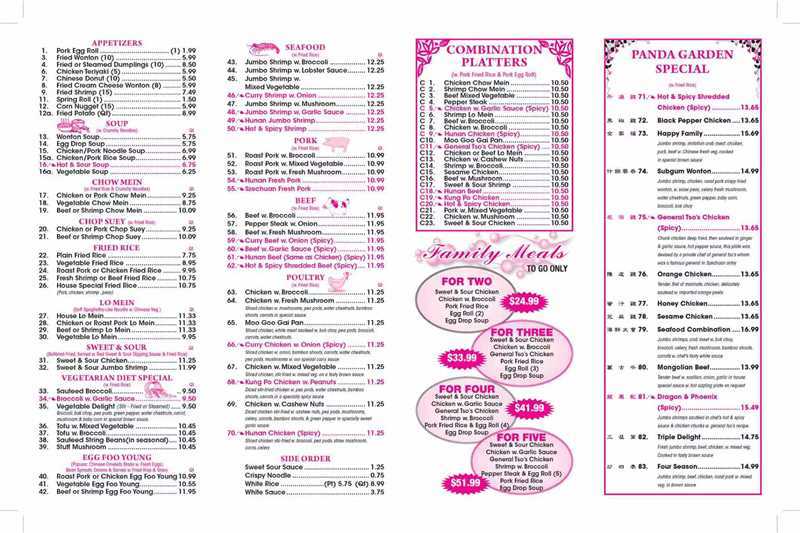 Restaurant menu 1