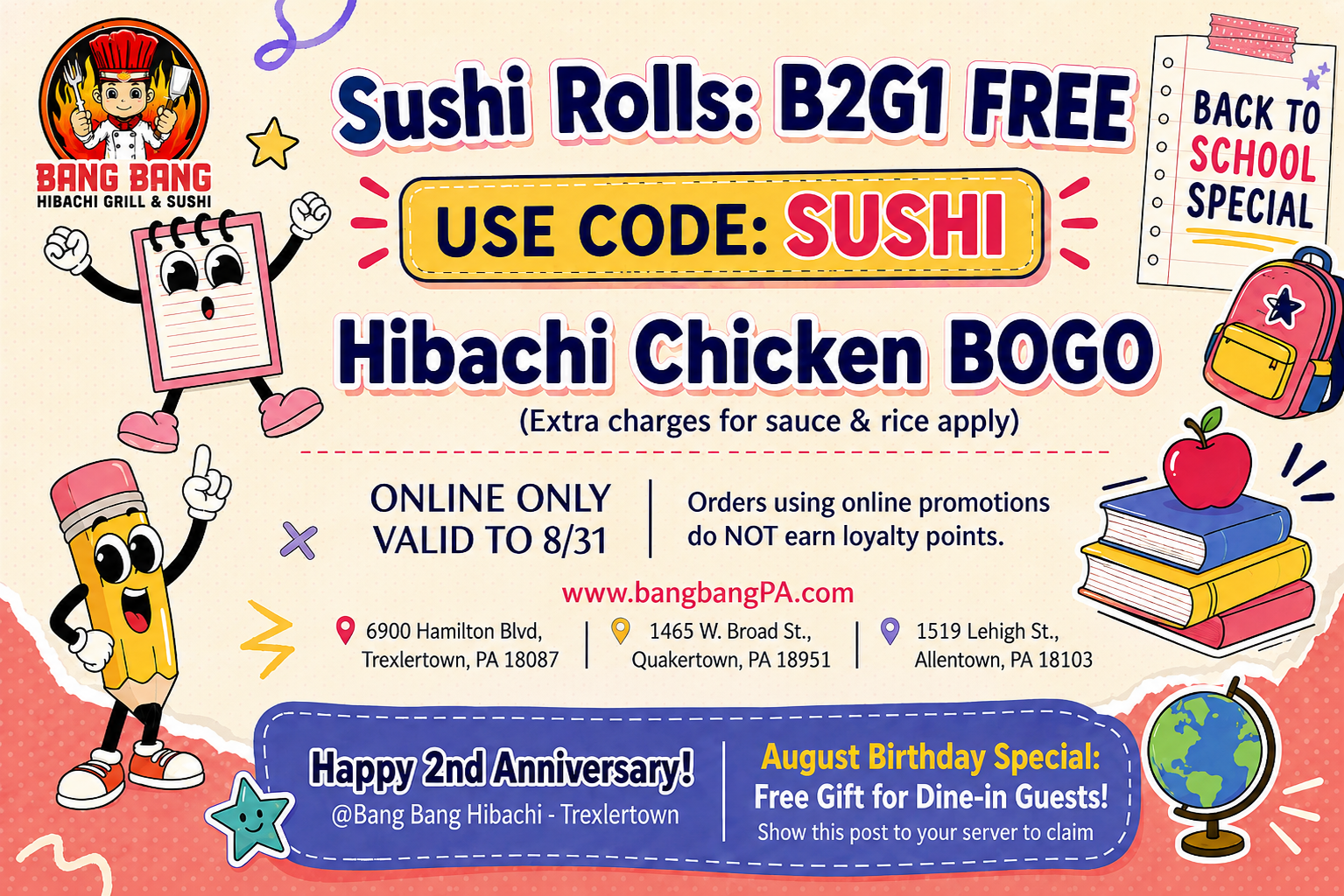 Bang Bang August Online Special