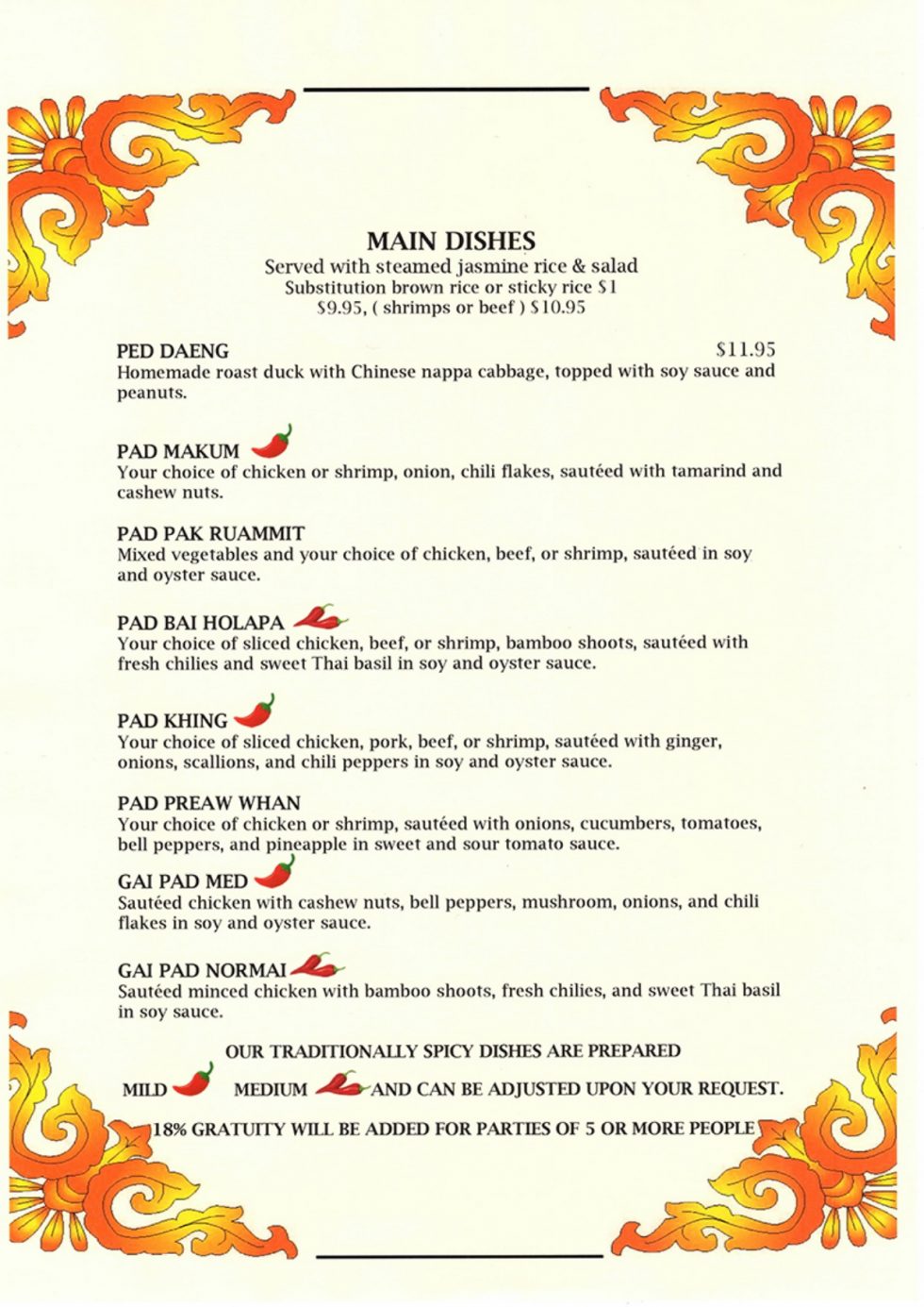 Lunch Bangkok House Authentic Thai