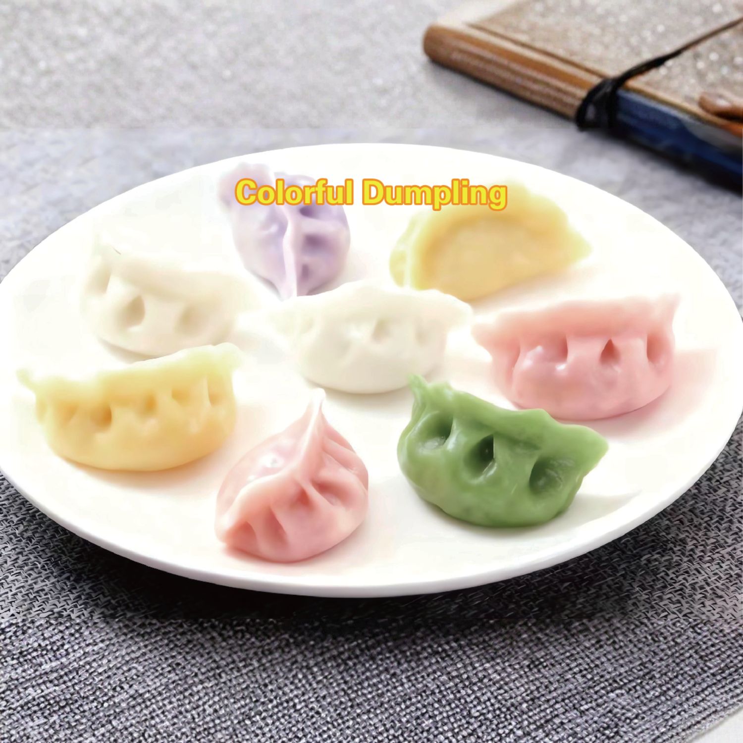 Vibrant multi-colored dumplings with assorted fillings at Bao Noodle House, a Chinese Restaurant in New York